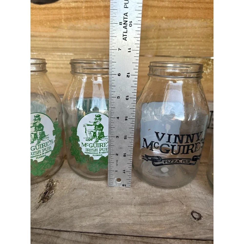 McGuire's Irish Pub Beer Glass ‎ MASON JAR 